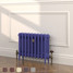 CI-SH450-PUR-TH - Shelbourne Purple 3 Column Victorian Cast Iron Radiator H450mm x W692mm CI-SH450-PUR-TH - Shelbourne Purple 3 Column Victorian Cast Iron Radiator H450mm x W692mm